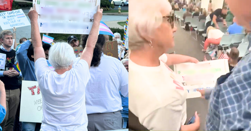 Red State Leftist Shocks With Sick Sign Amid ‘Trans’ Controversy