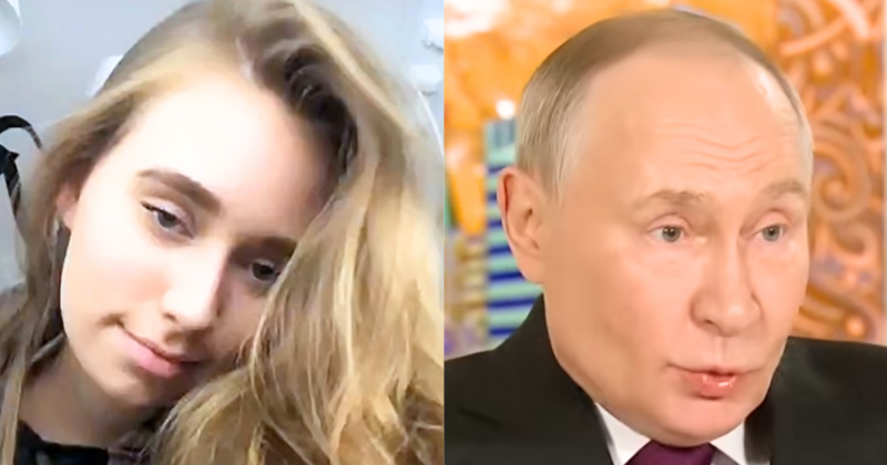 Putin’s ‘Secret’ Daughter Utters Two Shocking Words When Confronted by Ukrainian