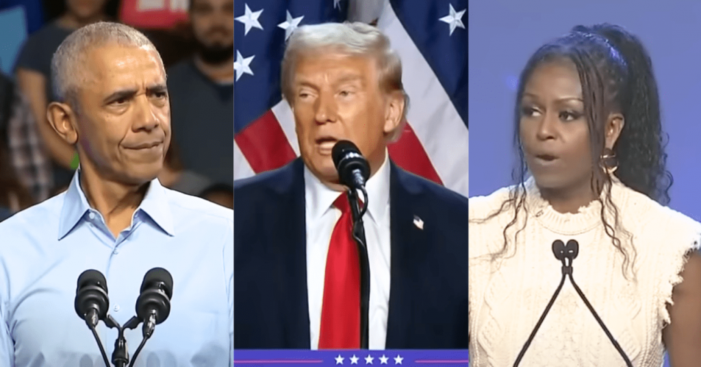 Trump Has Caused ‘Tension’ in Obama Marriage, Ex-Prez Confesses