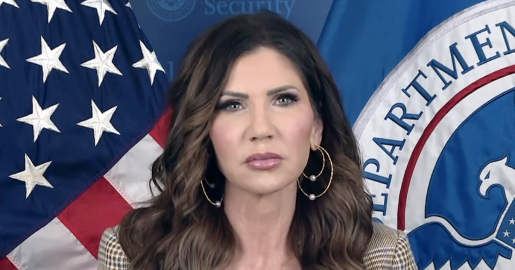 Bombshell: Noem Endangered Americans