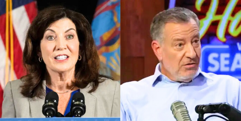 Hochul Desperately Begs as De Blasio Makes Admission He Should Have Made Years Ago