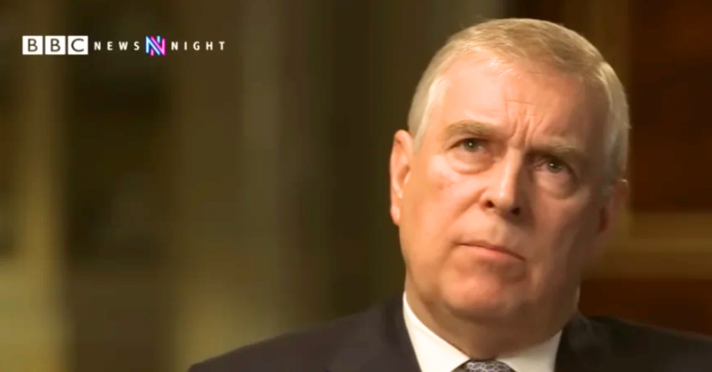 Odd Blotch Seen on Ex-Prince Andrew’s Face