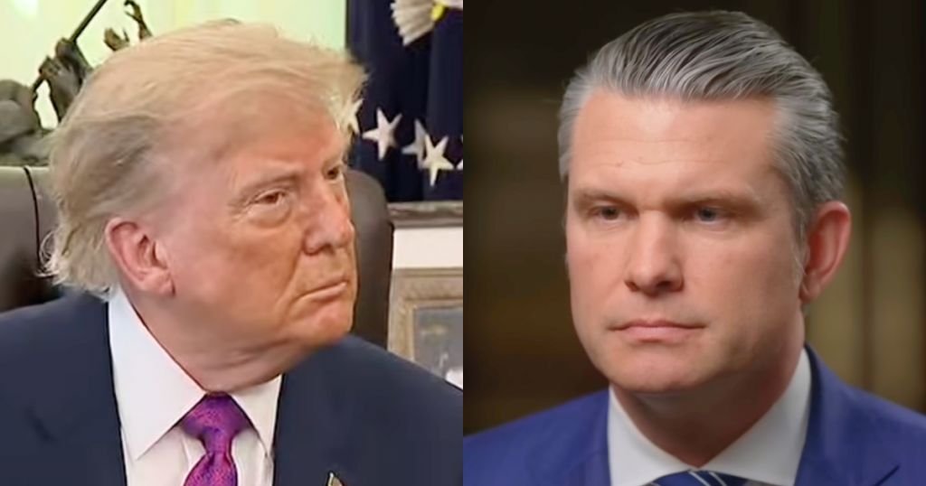 Trump Sidelines Hegseth in Jaw-Dropping Move