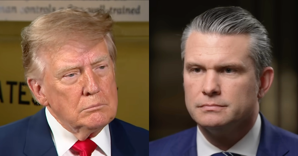 Trump Shuts Down Hegseth